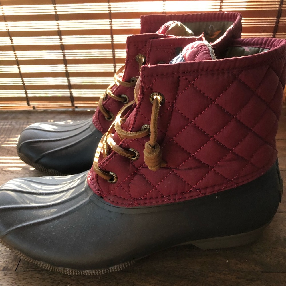 Sperry Quilted Chevron Boot